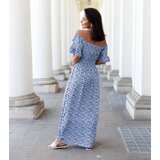UR/CEO Sky blue floral maxi dress Marcello | shoptok.hr