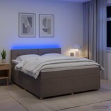  Boxspring krevet s madracem Sivosmeđa 180 x 200 cm Tkanina | shoptok.hr