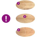 vidaXL Mizna plošča 120x60x2 cm trdna hrastovina ovalna | Shoptok.si
