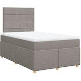  Krevet s oprugama i madracem smeđesivi 120 x 200 cm od tkanine | shoptok.hr