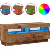 TV ormarić LED boja drva 100x35x40 cm konstruirano drvo | shoptok.hr