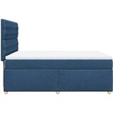  Krevet s oprugama i madracem plavi 140x200 cm od tkanine | shoptok.hr