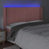  Uzglavlje ružičasto 203x16x118/128 cm baršunasto | shoptok.hr