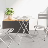 Bistro Stol Bež 55 x 55 x 72,5 cm Čelik s prahom Cijene