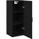 vidaXL Zidni ormarić crni hrast 34,5x34x90 cm inženjerski drvo | shoptok.hr