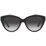 Emporio Armani Sončna očala ženska, črna barva