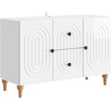vidaXL TV omarica Bela visok sijaj 89 x 34,5 x 60 cm Inženirski les, (5000217741) | Shoptok.si