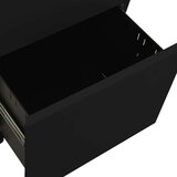 vidaXL Premična arhivska omara črna 39x45x67 cm jeklo | Shoptok.si