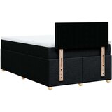 vidaXL Krevet box spring s madracem crni 120 x 190 cm od tkanine | shoptok.hr