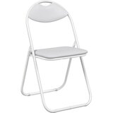  Sklopiva stolica 2 pcs Bijeli 48 x 43,5 x 81 cm Lažna koža | shoptok.hr