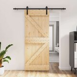  Klizna vrata s priborom za montažu 85 x 210 cm masivna borovina cijene