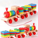 Olimp Sport Drveni voz sa geometrijskim oblicima 027275 | ePonuda.com