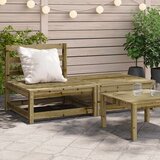  Vrtna sofa s osloncem za noge od impregnirane borovine | Eponuda.com