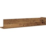 vidaXL Zidne police 2 kom Staro drvo 100x16,5x16,5cm Konstruirano drvo | shoptok.hr