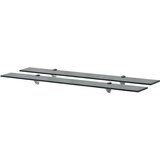 Maison Chic 2 kosi Stenske Police - Viseče police steklo 90x20 cm 8 mm, (21793618) | Shoptok.si