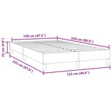 Box Spring krevet bez madracem crni 120x220 cm samt | shoptok.hr