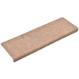  Otirači za stepenice 15 kom prošiveni 65x21x4 cm smeđi | shoptok.hr