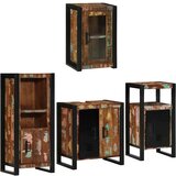vidaXL Set namještaja za kupaonicu Zidne 4 pcs Čvrsto reciklirano drvo | shoptok.hr
