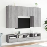  Zidni TV ormarići 2 kom siva boja hrasta 80 x 30 x 30 cm drveni | shoptok.hr