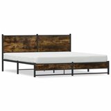 vidaXL Metalni okvir kreveta bez madraca boja hrasta 180x200 cm Cijene