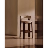 Kave Home Bež/u tamnoj prirodnoj boji barska stolica od čvrste jeseni (visine sjedala 75 cm) Granite – | shoptok.hr