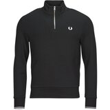 Fred Perry Puloverji HALF ZIP SWEATSHIRT Črna Cene