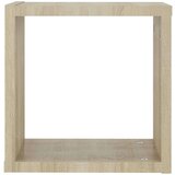vidaXL Stenske police kockaste 4 kosi sonoma hrast 30x15x30 cm, (20915399) | Shoptok.si