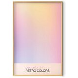  Plakat - Peaceful Drift - Delicate Pastel Shades Creating a Harmonious Whole 40x60 Zlatni okvir | shoptok.hr
