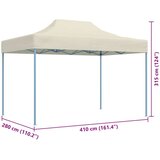 Šator za svadbe - šator za zabave Krema 280 x 410 x 315 cm Oxford tkanina | shoptok.hr