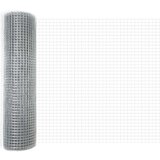  varjena žična ograja s 13 pritrjenimi stebri 0,4x100 m, galvanizirano jeklo | Shoptok.si