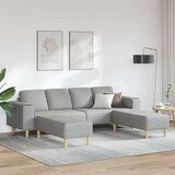  Set sofe 3 pcs Siva boja oblaka tkanina Cijene