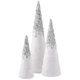 Velvet lux , jelka plišana, bela, 3K, 15 × 52CM 14 × 42CM 10.5 × 31CM