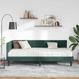  Kutni krevetni okvir s madracem 2 kom. Tamnozelena 90 x 200 cm | shoptok.hr
