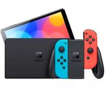 Nintendo Switch Console (OLED Model) Neon Red and Blue Cene