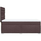 vidaXL Box spring postelja z vzmetnico temno rjava 80x200 cm blago, (21261072) | Shoptok.si