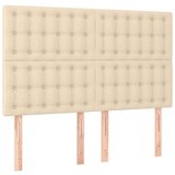  Box spring postelja z vzmetnico krem 140x200 cm blago, (20894595) | Shoptok.si