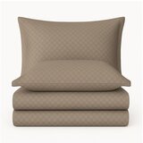 Mila Home Luxury Smeđa posteljina za krevet za jednu osobu od renforce pamuka 140x200 cm Checkered – u