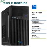 PCPLUS namizni računalnik e-machine i7-14700/16GB/SSD 1TB/Brez OS/Intel Graphics 148170 | Shoptok.si