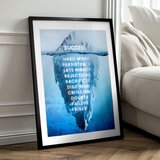  Zidni plakat s extra efektom - iceberg of success | shoptok.hr