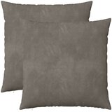  Presvlaka za jastuk 2 pcs HEERLEN Svjetlosiva 65 x 65 cm Baršun | shoptok.hr