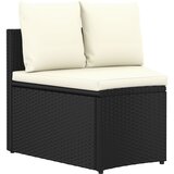  8-dijelni set vrtnih sofa od poliratana s jastucima crni | shoptok.hr