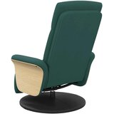  Masažni naslonjač od tkanine s osloncem za noge tamnozeleni | shoptok.hr