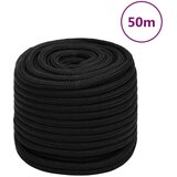 vidaXL Delovna vrv črna 16 mm 50 m poliester cene