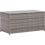 vidaXL vrtna kutija za pohranu od poliratana 100 x 50 x 50 cm siva | shoptok.hr