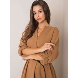 Italy Moda Dress-DHJ-SK-5766.18X-Light Brown | shoptok.hr