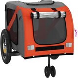 Prikolica za bicikl za ljubimce narančasto-crna tkanina/željezo | shoptok.hr