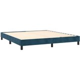  box spring s madracem LED tamnoplavi 160x200 cm baršun | shoptok.hr