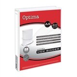 Optima Mapa A4 za prezentacije 4-prstena, 38 mm, bijela | shoptok.hr