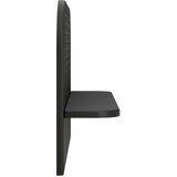  Zidna polica 2 kom. Crna 60 x 13.5 x 37.5 cm Prerađeno drvo Slike