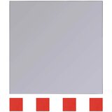  Ogledala 8 kom. Srebrna 20,5 x 20,5 x 0,4 cm | shoptok.hr